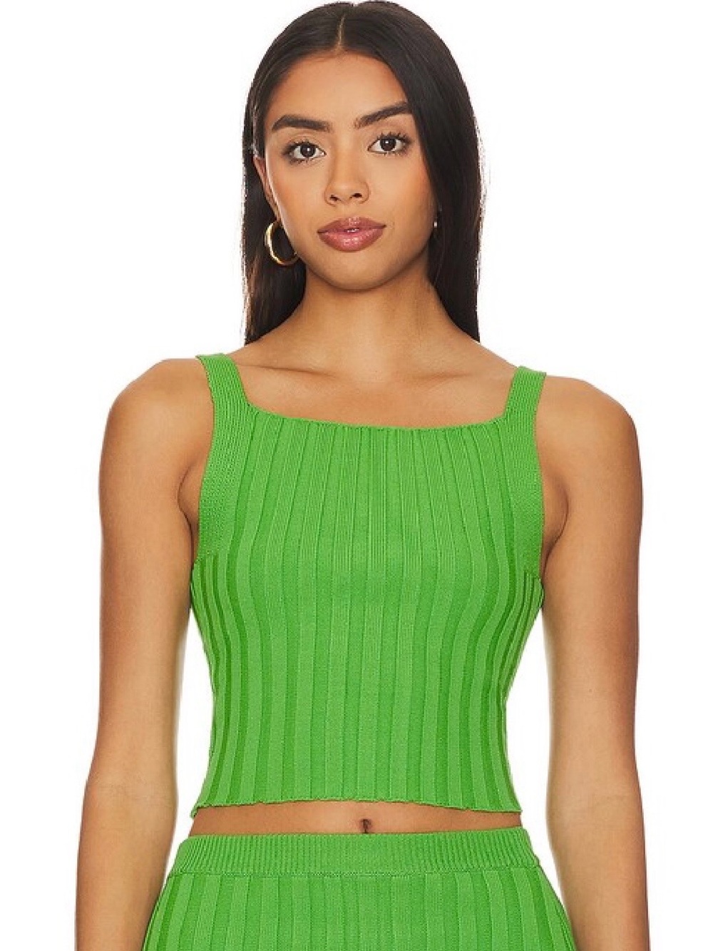 Lovers & Friends Florine Rib Tank Top Green Size XS